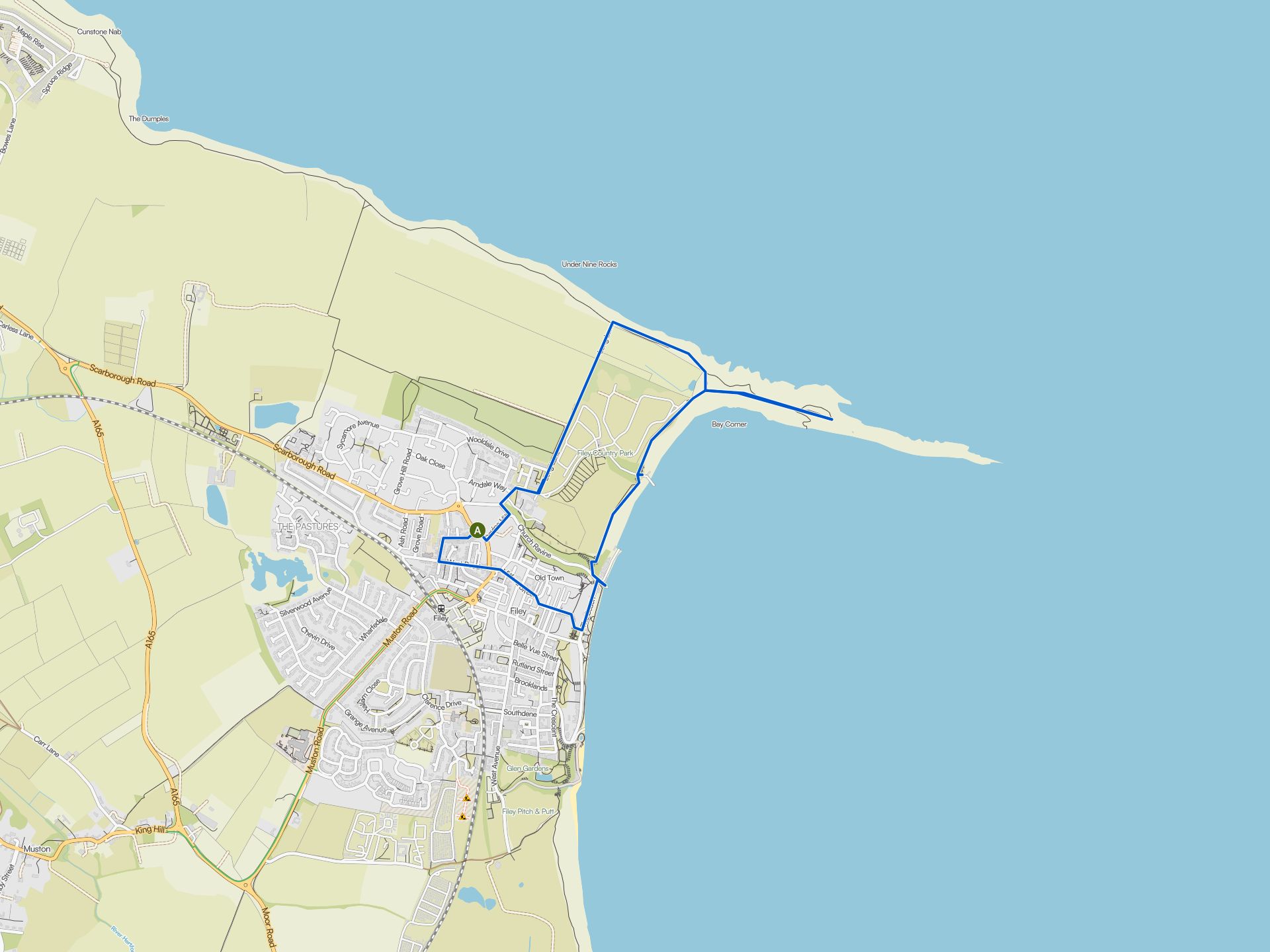 Easy hikes and walks around Filey | Komoot